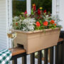 Deck Rail Planter Box 24″ – Warm Gray